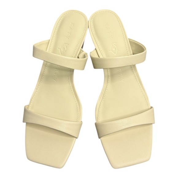 Katy Perry Maritime Shell Heel Two Band Sandal in Chalk 8.5 NIB Slip-On - Picture 4 of 11